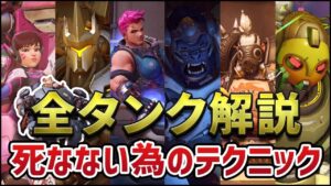 【OW】初心者向けタンク解説 基本的なヒーロー性能とスキルの上手な使い方を理解しよう！！［オーバーウォッチ］