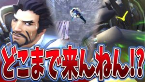 絶対逃がさないラインハルトVS絶対逃げたいゴキブリハンゾー【オーバーウォッチ】