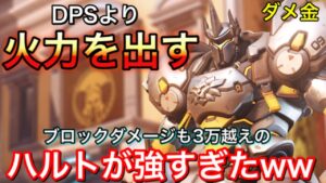 DPSより火力を出しまくる立ち回りで無理やりキャリーする暴君ラインハルトが強すぎたｗｗブロックダメージも3万越え【オーバーウォッチ】