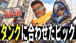 【オーバーウォッチ】重要なのはメインタンクに合わせるサポートピック！！