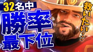 全レート帯で勝率最下位の「キャスディ」を救いたい。【オーバーウォッチ】