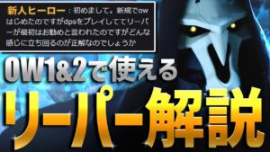 【OW1&2】貴重な新人ヒーローに捧ぐ『リーパー』立ち回り解説【オーバーウォッチ2】