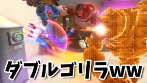 思わず笑いが起きるダブルゴリラが暴れてる光景 【オーバーウォッチ】