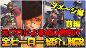 【新規向け】全ヒーロー紹介＆解説！ダメージ編part1【オーバーウォッチ2】