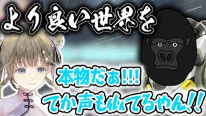 オーバーウォッチのゴリラとVゴリラが一緒すぎて大興奮の英リサ【バーチャルゴリラ切り抜き】